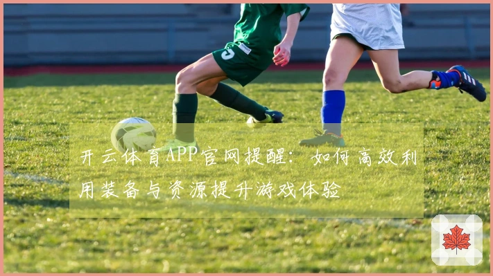 开云体育APP官网提醒：如何高效利用装备与资源提升游戏体验